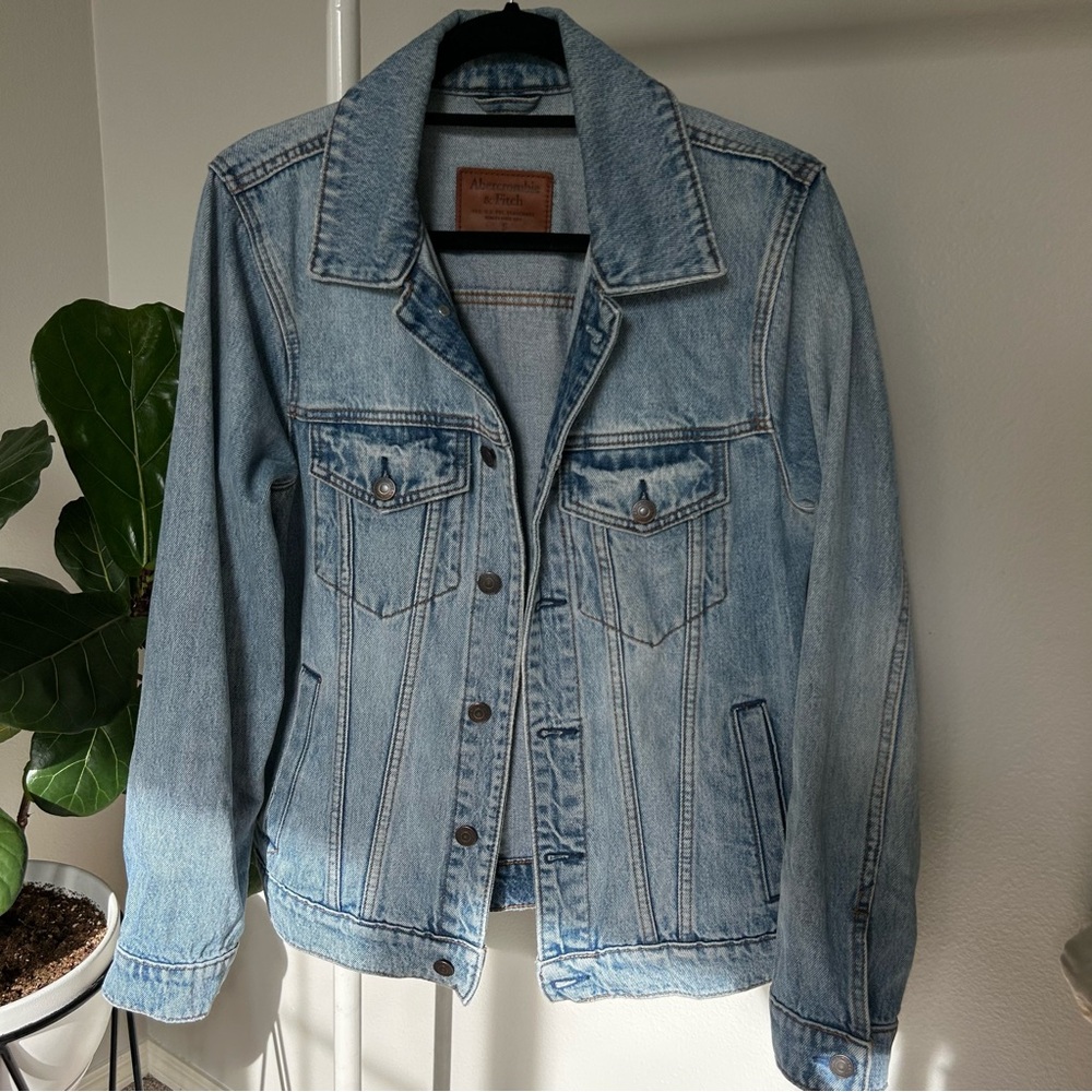 Abercrombie & Fitch Faded Blue Denim Jacket